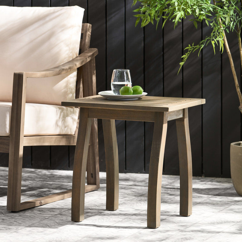 Table de bout rectangulaire Wood Wood, Grey