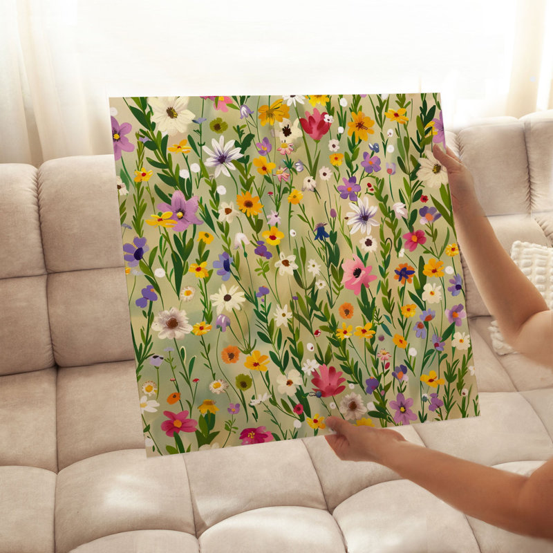 «Botanical Spring», impression florale sans cadre