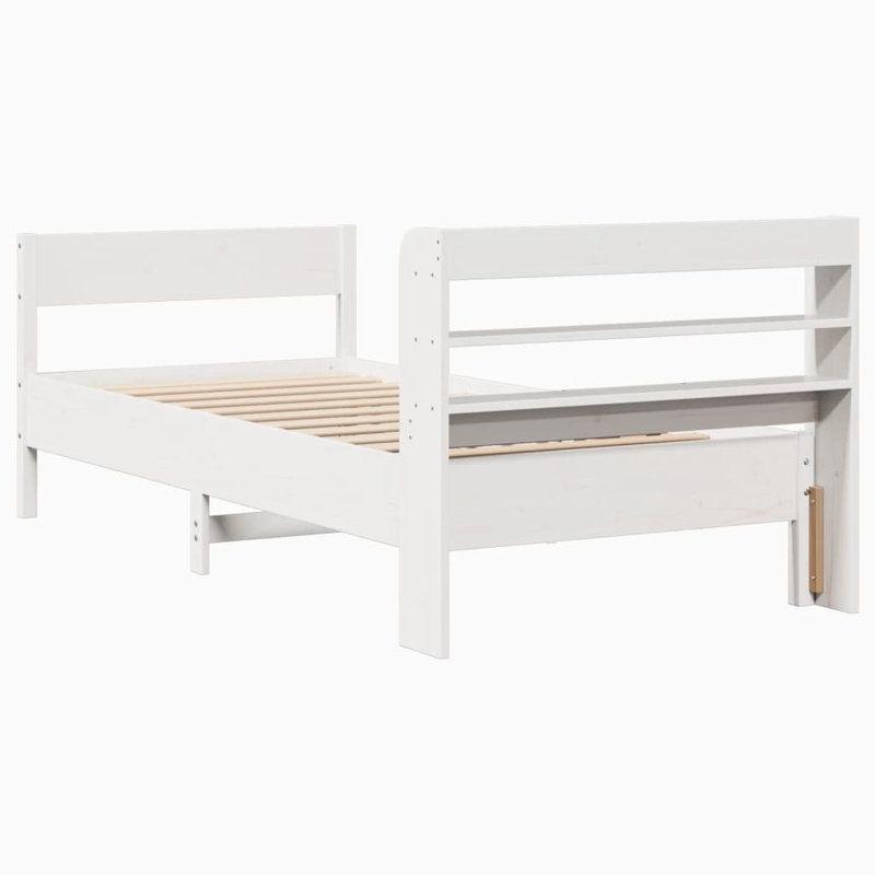 Abdullbasit Solid Wood Storage Bed, 82cm H x 208cm W x 85cm D