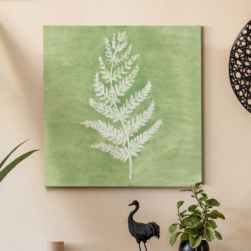 « forest ferns ii »-reproduction d’art sur toile tendue, H 40 po x l 40 po x P 1 po