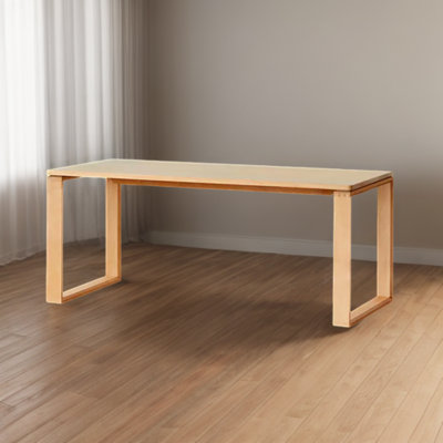 Longue table de travail longue table en bois massif