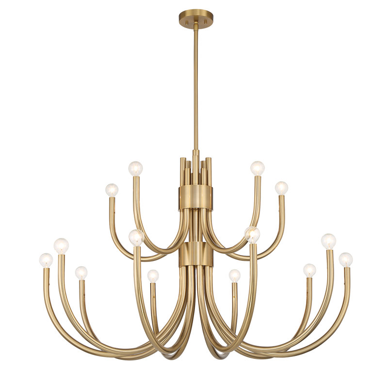 Sorrento 15-Light Chandelier, Brass