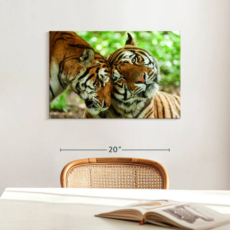 Brampt Loving Tigers, 16" H x 24" W