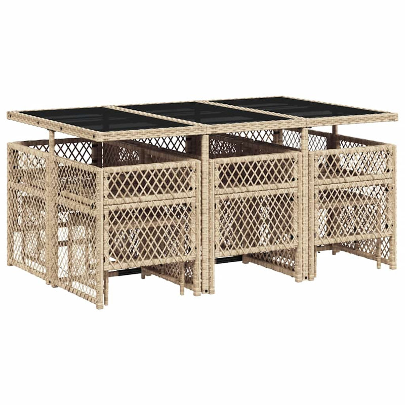 Patio Dining Set Table,, 73 cm H x 165 cm W x 106 cm D