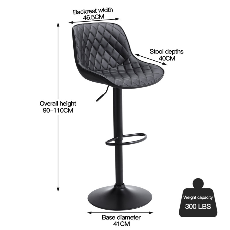 Swivel Upholstered Counter Stool with Solid Wood Frame