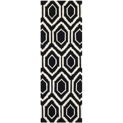 Huntress Geometric Wool Hand Woven Area Rug