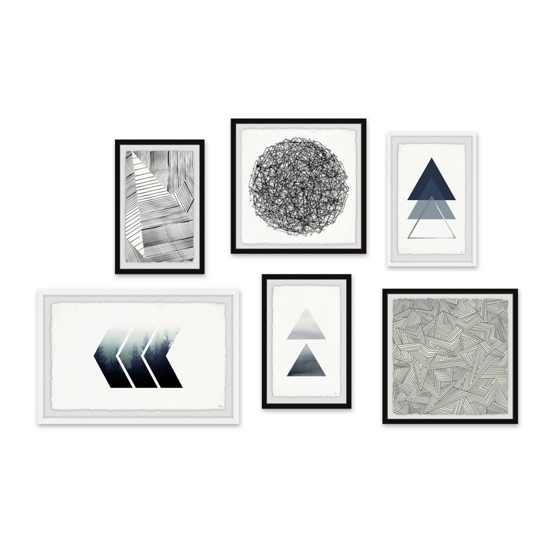 Abdirazaq «Hints of Indigo Hexaptych»