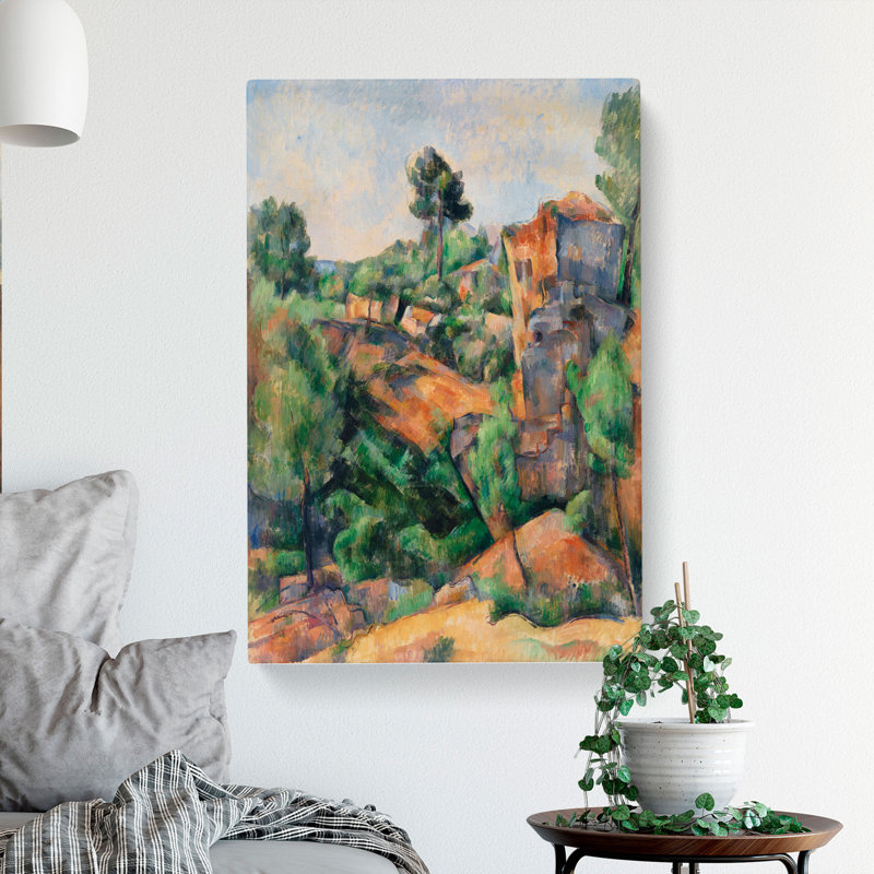 Bibémus Quarry by Paul Cezanne - Wrapped Canvas, 50cm H x 35cm W x 3cm D
