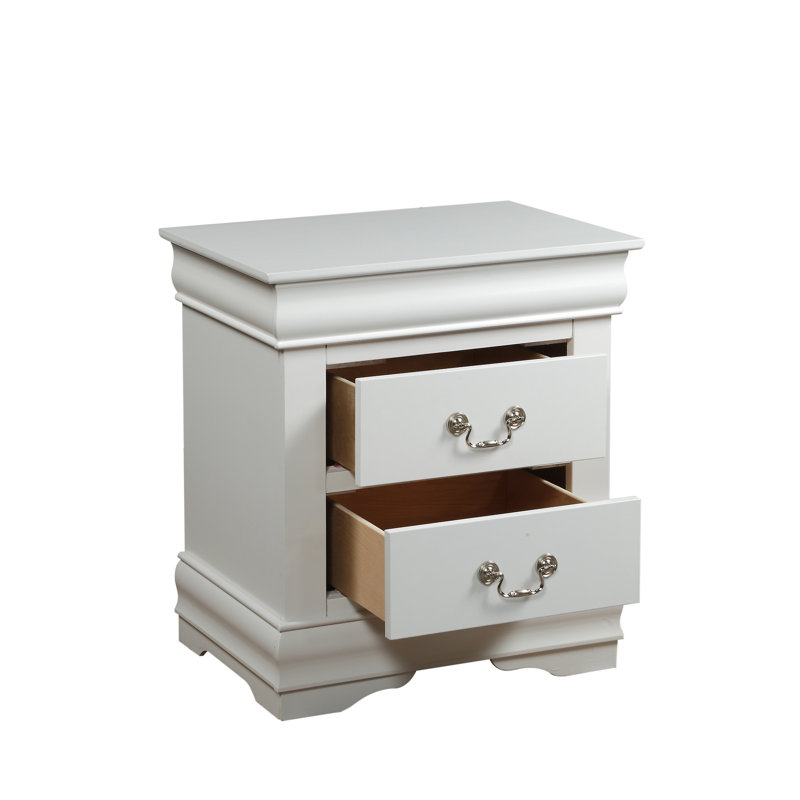 Table de chevet: pratique et tendance pour une chambre à coucher: table de chevet élégante: organisez vos articles, Blanc