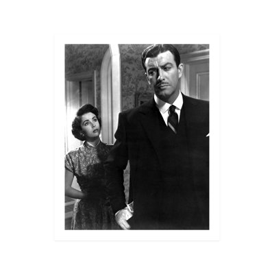 Elizabeth Taylor Talking to Robert Taylor  Unframed Photograph