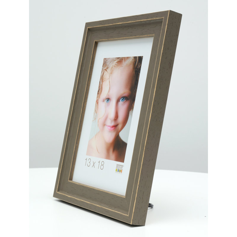 Duncanville Wood Embossed Picture Frame, 64cm H x 44cm W x 1.8cm D, Brown