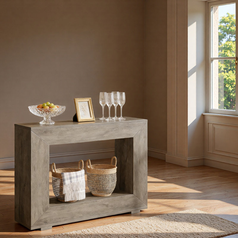 Entryway Sofa Table,Wood Side Table, Gray