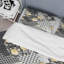 Grey Microfiber Duvet Cover Set-223374968