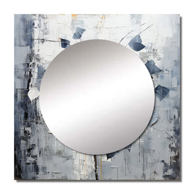 Delimar - Leaves Large Square Mirror For Wall Art Decor