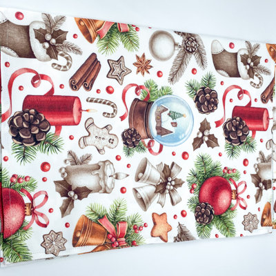 Abstract Christmas Dining Linen Set