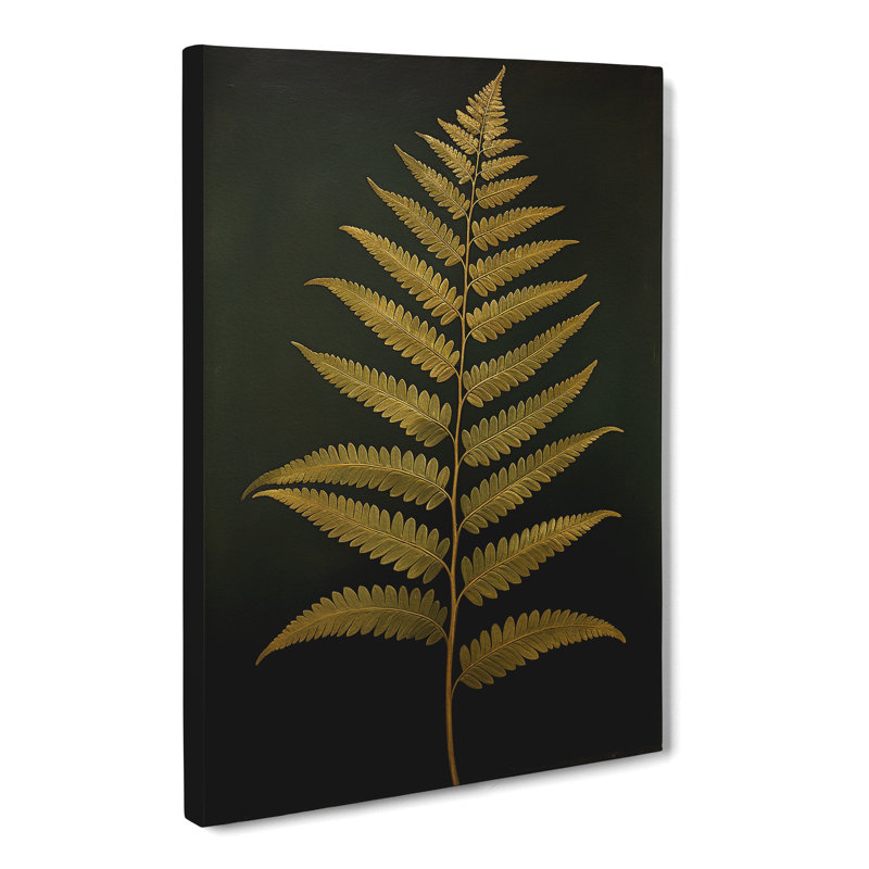 Fern Leaf Classicism - Wrapped Canvas