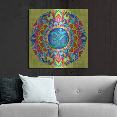 Bungalow Rose «Om Mandala» par Hello Angel, art mural en métal