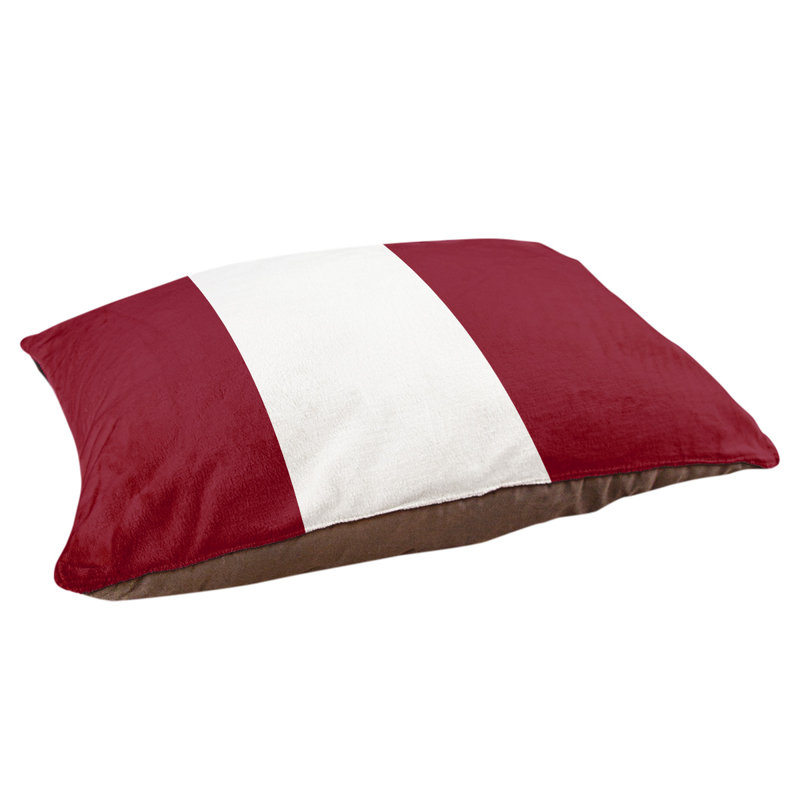 Coussin Ohio Football, Moyen (l 28 po x P 18 po x H 6 po), Marron