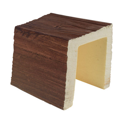 6" H x 6" W x 6" D Classic Raised Faux Wood Beam