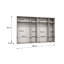 Bia 6 Door Manufactured Wood Wardrobe-547729848