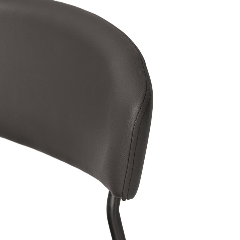 Chaise rembourrée Izhak, Brun café