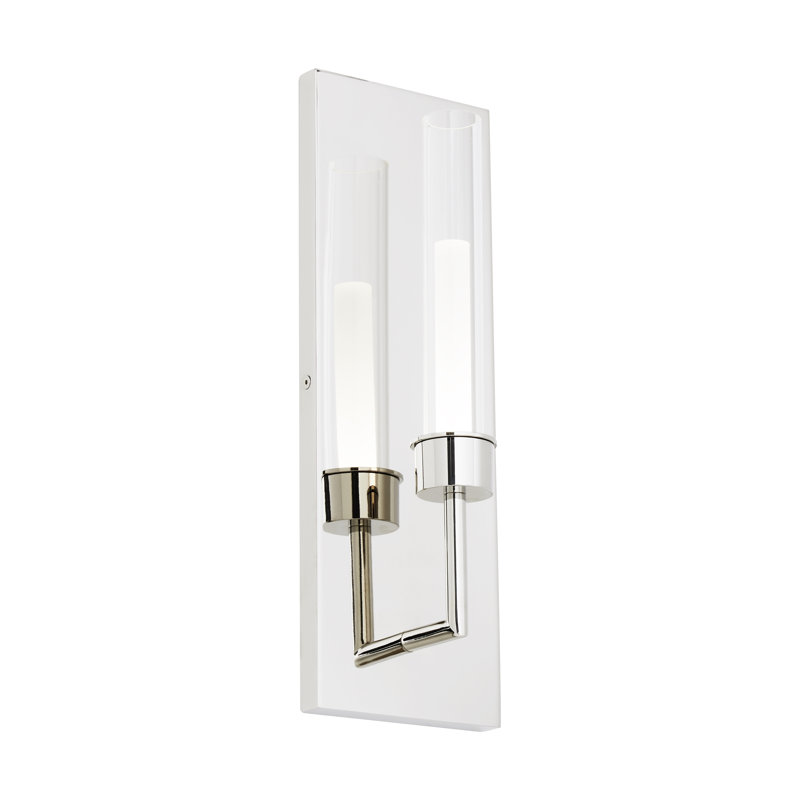 Linger 1 - Light LED Armed Sconce, Polished Nickel