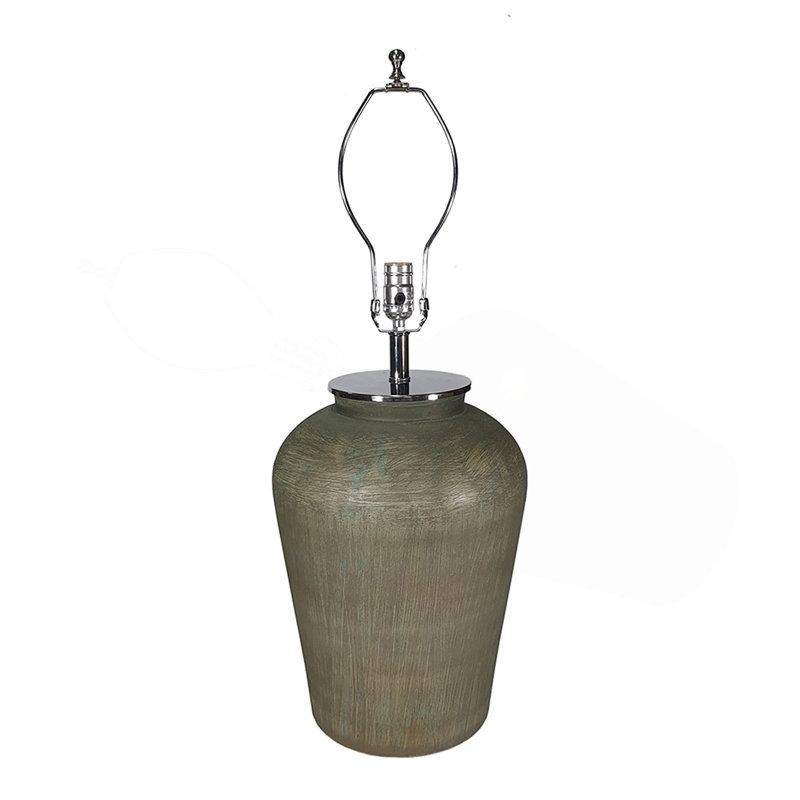 Lampe de table en verre D18x28,5 "