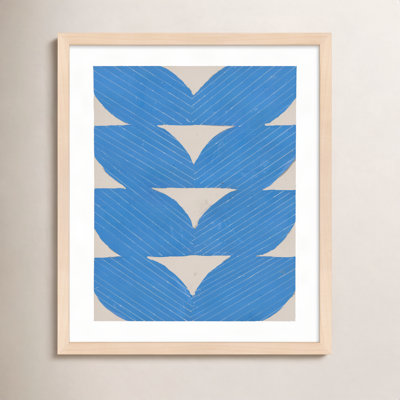 Blue Chevron "Blue Chevron" Painting