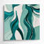 Art mural abstrait sur toile vert figuratif-2053286045