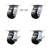 4 Piece Polyolefin Caster Set