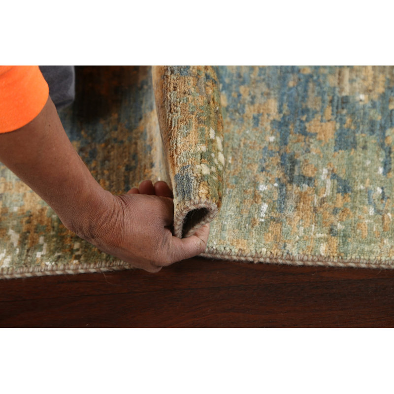 Tapis oriental abstrait artistique 6 x 9
