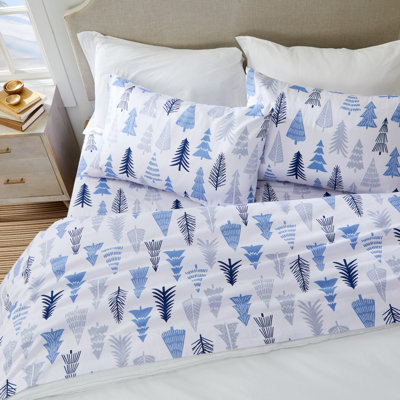 Flannel Geometric Sheet Set