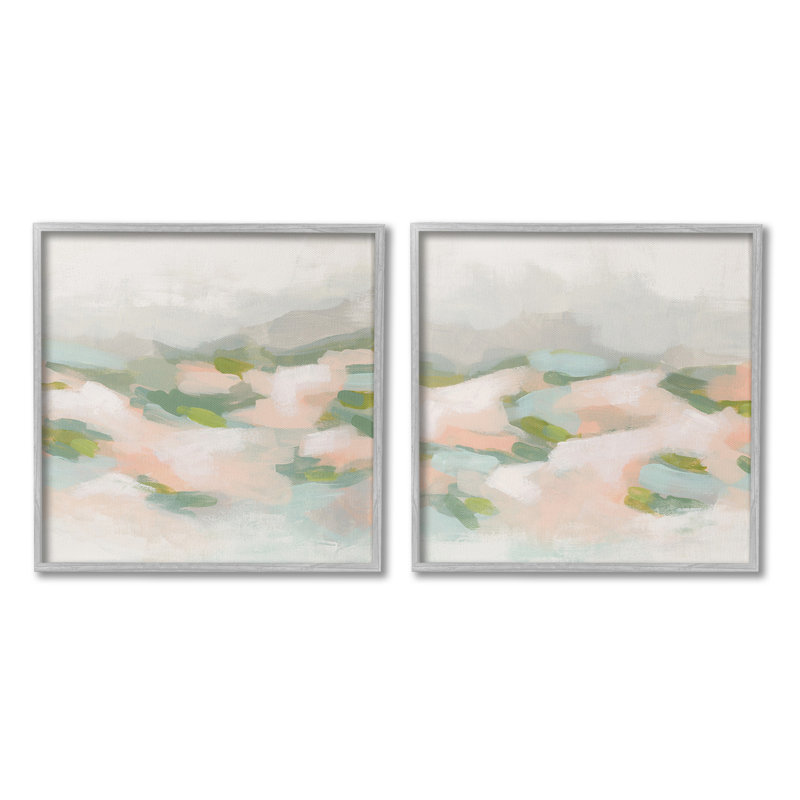 «Pastel Hills Abstraction» par June Erica Vess - 2 pièces