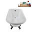 Baignoire sur pattes 62 ", plateau, bonde, pattes 62" Streamline-101628982-102218227