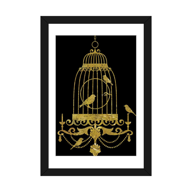« deckled gold ii », reproduction d’impression sur toile, H 32 po x l 24 po x P 1 po, Papier d'art encadré noir, Blanc