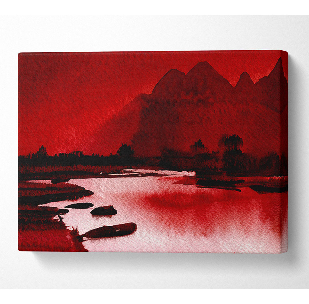 Red Paradise Island - Kunstdrucke auf Leinwand - Wrapped Canvas