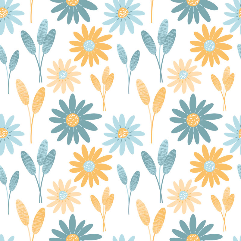 Rouleau de papier peint adhésif 10 pi x 24 po Daisy Petals