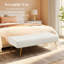 Banc rembourré en velours Chereese-915414881
