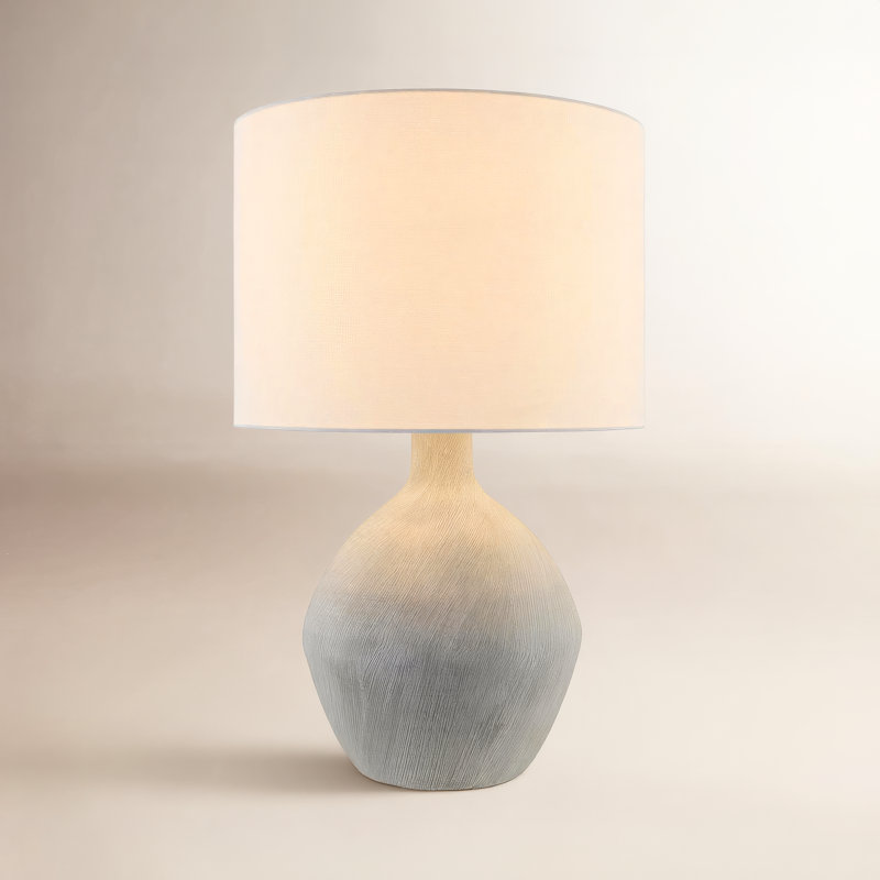 Acord Hirotada Table Lamp, White, Gray