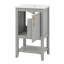 Armoire de rangement de salle de bain moderne de 20 po avec lavabo en céramique, meuble-lavabo autoportant avec porte à fermeture douce, support de rangement et tablette ouverte-2138262857