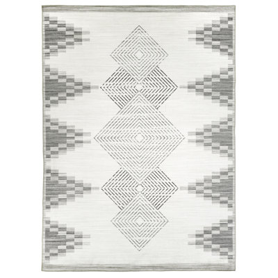 Everly Beige Machine Washable Indoor/Outdoor Rug