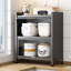 Armoire de rangement en métal gris à trois niveaux JOYBOS