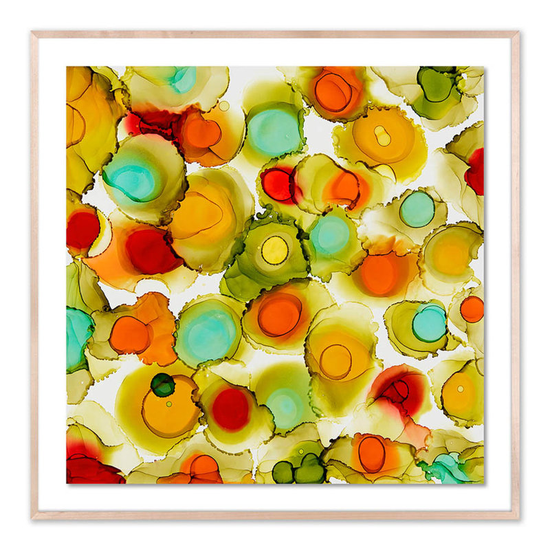Collide Print by Julie Pelaez, Natural, 48" H x 48" W x 2.5" D