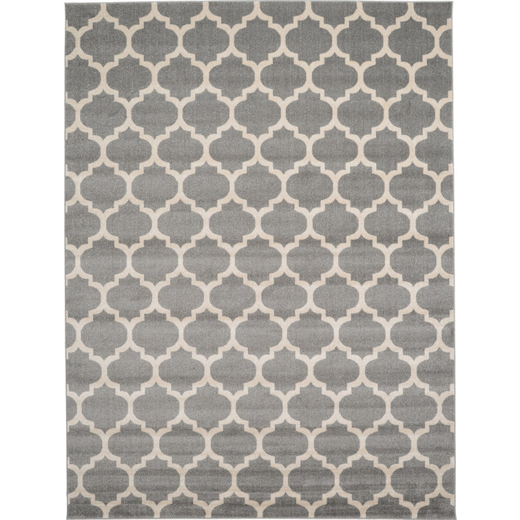 Molly Power Loom Dark Gray/Ivory Rug