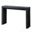 Console moderne noire à motif nervuré, console en bois, table d'entrée de l 47 po, console étroite de table d'entrée noire, table de couloir moderne, table de canapé moderne, table de salon