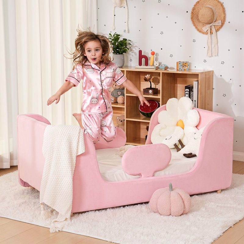 Solid Wood Standard Bedroom Set, Pink