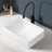 Topcraft 19.69" White Rectangular Bathroom Ceramic Sink Vanity Basin Description