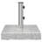  Wheeled Parasol Base With Handle Gray Granite 64 Lbs Square