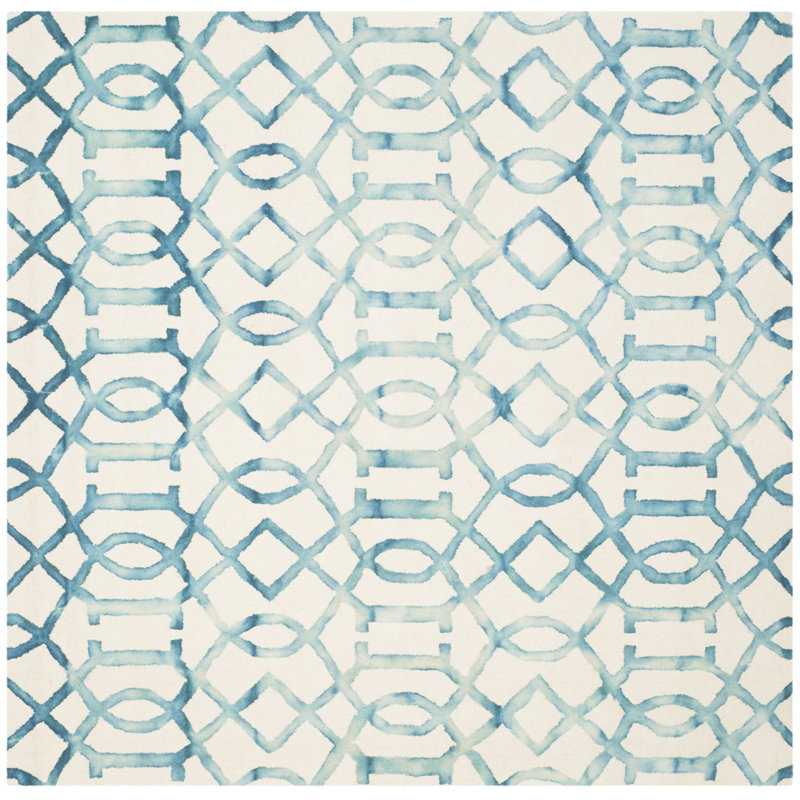 Humaira Hand Tufted Wool Abstract Rug, Rectangle 9' x 12'