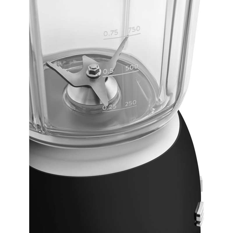 Smeg BLF03 50's Style Retro Countertop Blender, Black
